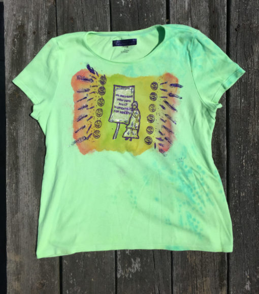 Large green Suffrage Shirt