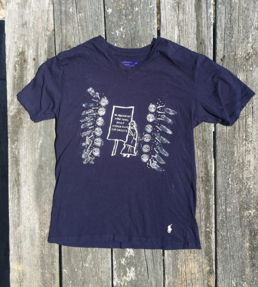 X Large Black Suffrage Shirt