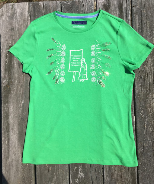 Medium green Suffrage Shirt