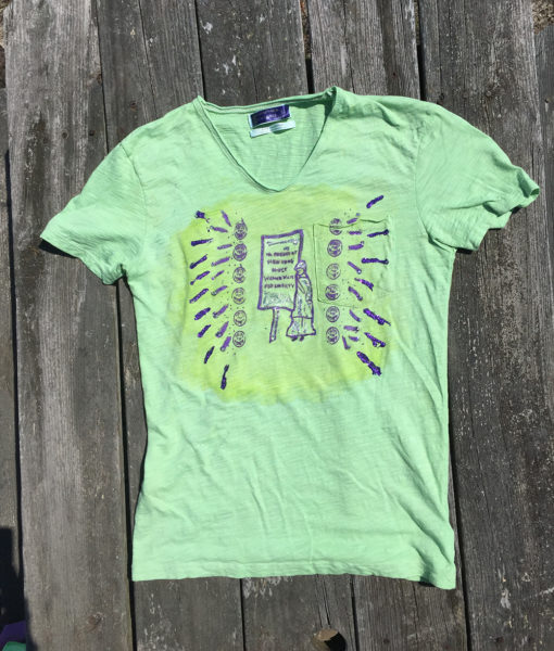 Small green Suffrage Shirt
