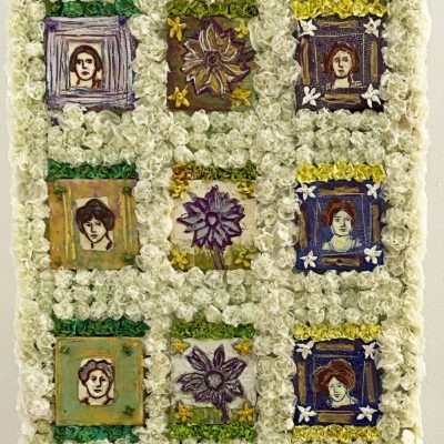 Suffragists with Flowers