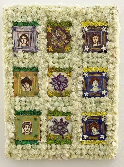Suffragists with Flowers